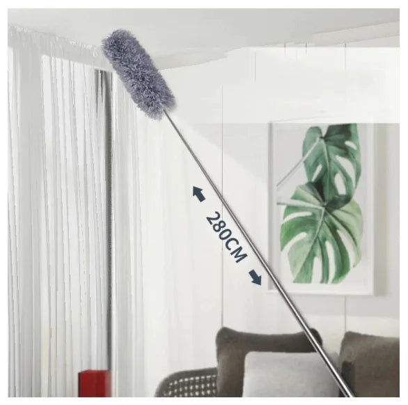 2.8m Microfiber Cleaning Powder Dop With Washable Extender and Retractable Cable-Neverdie Stor