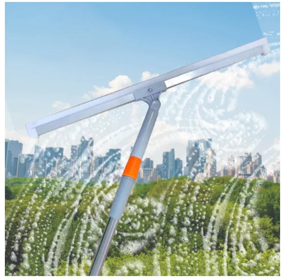 Magic Wheel or Magic Broom 2 in 1 Magic Broom Wheel Strip Clean Silicone Glass With Telescopic-Neverdie Store