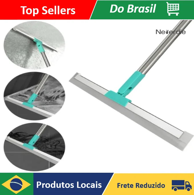 Magic Wheel or Magic Broom 2 in 1 Magic Broom Wheel Strip Clean Silicone Glass With Telescopic-Neverdie Store