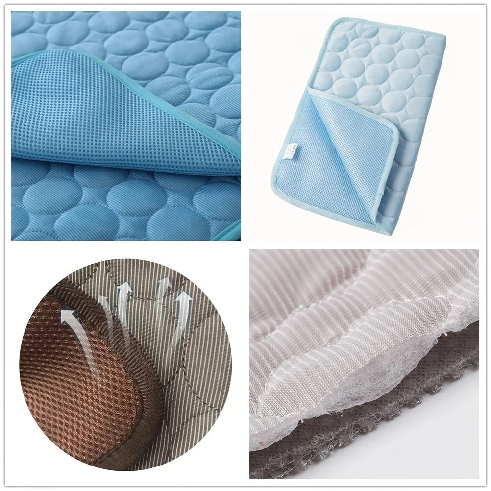 Tapete Gelado Para Cães Cama Fria De Verão Para Animais De Estimação Grande Para Cães Pequenos E Grandes Acessórios Para Animais De Estimação Gato Cobertor Durável Sofá Almofada De Gelo Para Gato