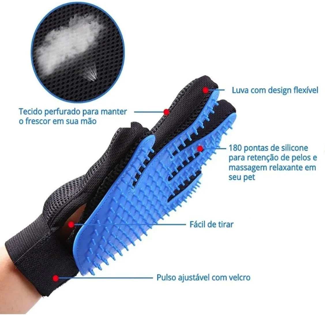 Pet Cat Dog Brush Hair Remover Glove Deshedding Bath comb Cleaning Massage Pet Grooming Comfortable
