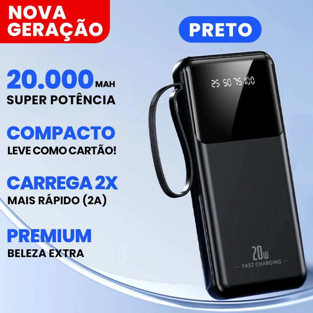 Power Bank 20000mAh Ultra-Fast Charging Portable 4 USB Ports