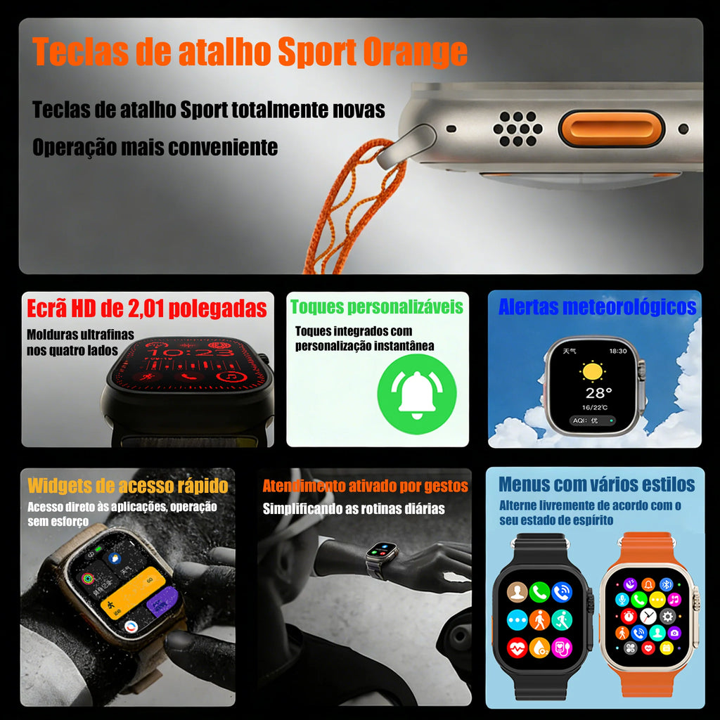 Smartwatch Variado de 2,01 Polegadas