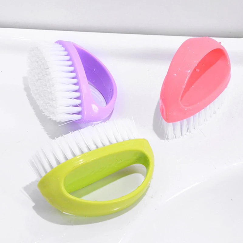Escova de Limpeza Colorida Doméstica Multifuncional Ferramenta de Limpeza em Formato de Ovo Durável Macia para Banheiro Sapato Roupa