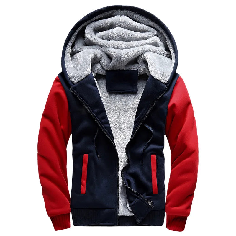 Jaqueta Masculina Camuflada Grossa Inverno para Homens Fleece Manga Longa Casaco Masculino Casual Moletons Streetwear Casacos Masculinos