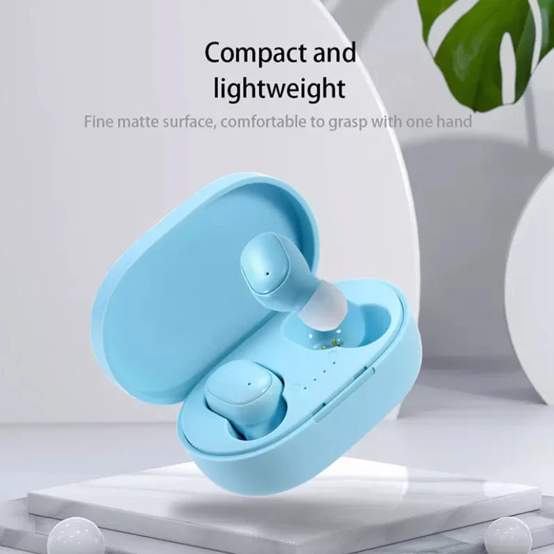 Fones de Ouvido TWS Bluetooth Sem Fio Estéreo Fone de Ouvido Esportivo com Microfone e Caixa de Carregamento para Smartphone