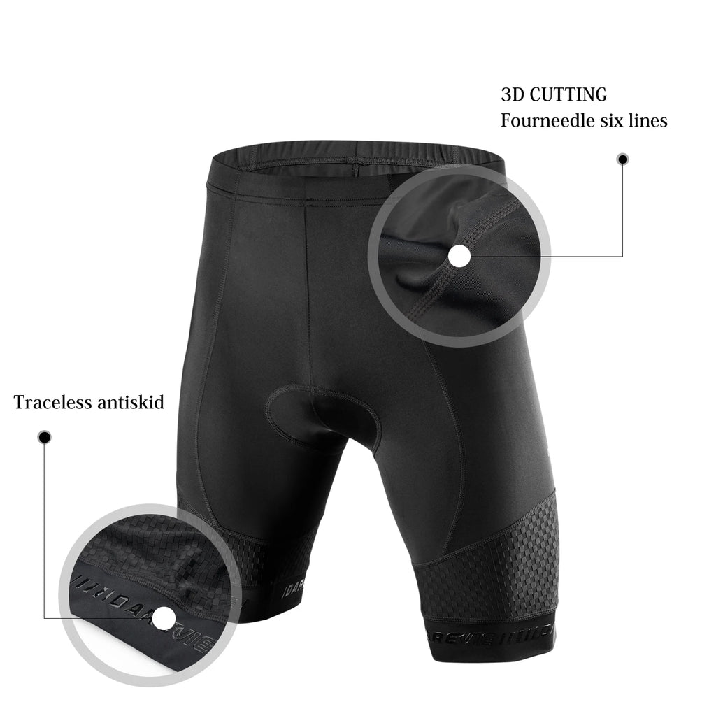 DAREVIE Men's Cycling Shorts 3D Gel Pad PRO Level Cycling Shorts...