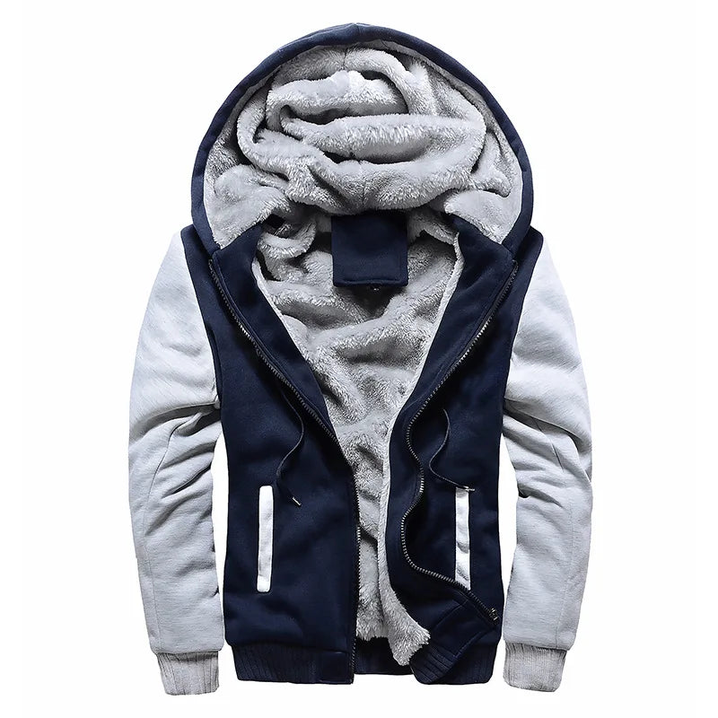Jaqueta Masculina Camuflada Grossa Inverno para Homens Fleece Manga Longa Casaco Masculino Casual Moletons Streetwear Casacos Masculinos