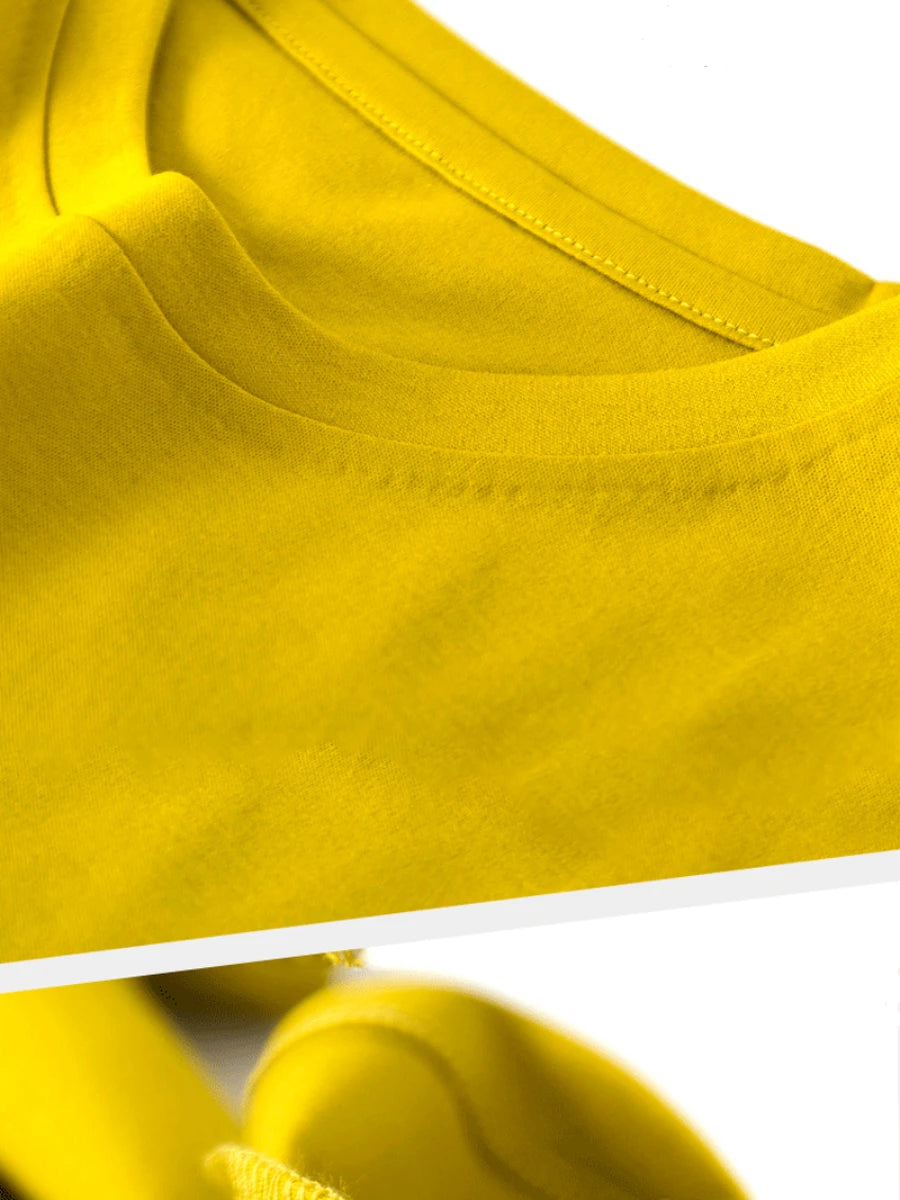 Camiseta Feminina Verão 2026 Gola V Manga Curta Algodão Casual Sólida Top Tees Solta Camisetas Básicas Camisas Femininas Tops Camisetas Femininas - verde escuro gola redonda P
