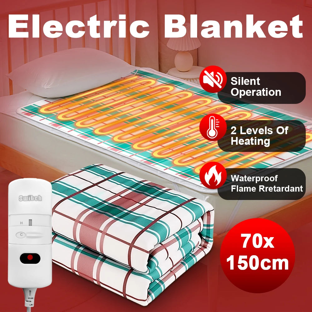Manta Elétrica Aquecida Colchão 220V/110V Aquecedor Mais Grosso Manta Aquecida Cobertor Elétrico Aquecimento Inverno Aquecedor Corporal Plugue EU/EUA
