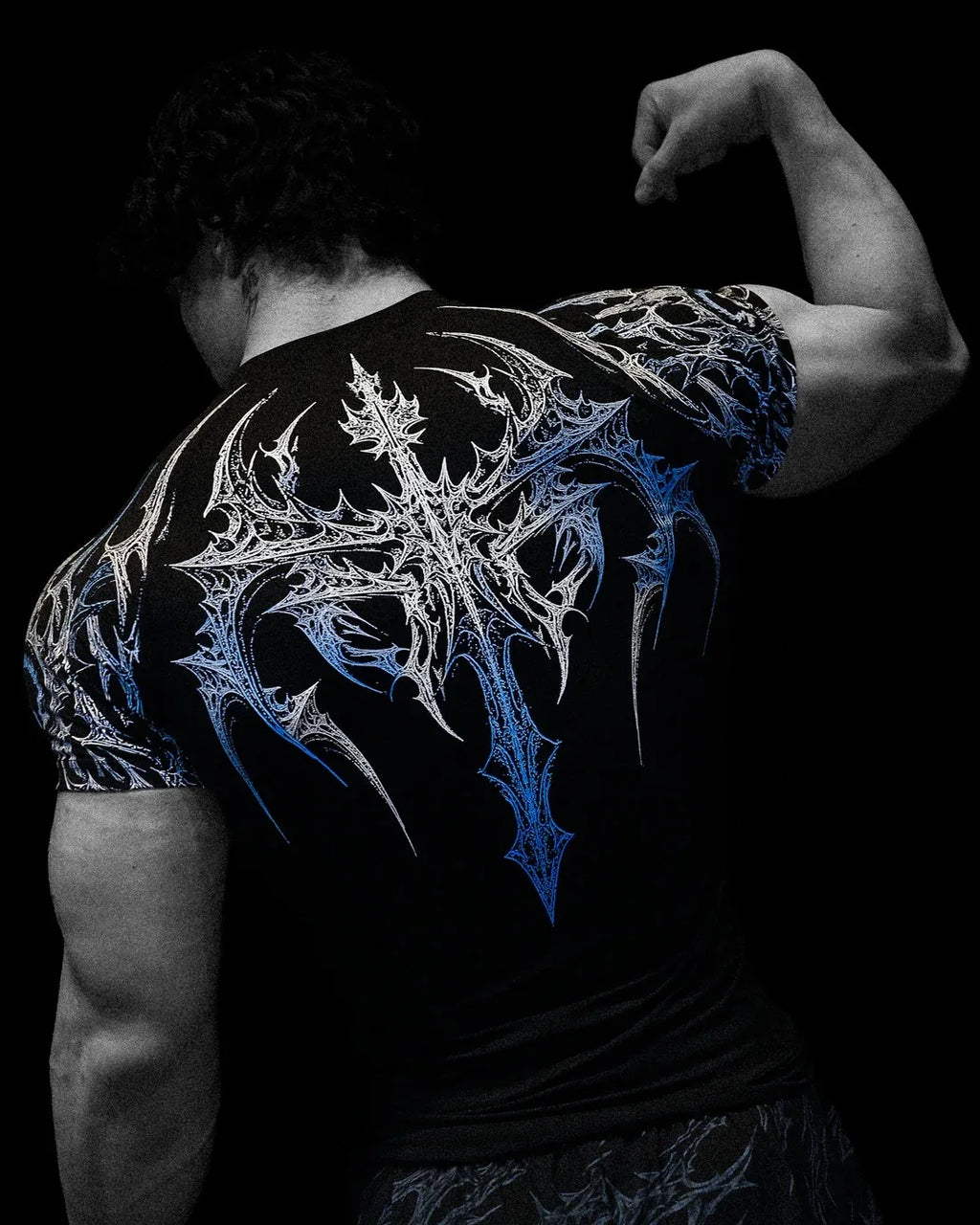 Regata Masculina Gótica Estampada Treino Musculação Secagem Rápida Alta Elasticidade