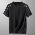 Camisetas Masculinas de Verão 2026 de Secagem Rápida YJKVUR com Gola Redonda e Absorção de Umidade, Malha, Esportivas, para Corrida, Academia, Treino, Mangas Curtas