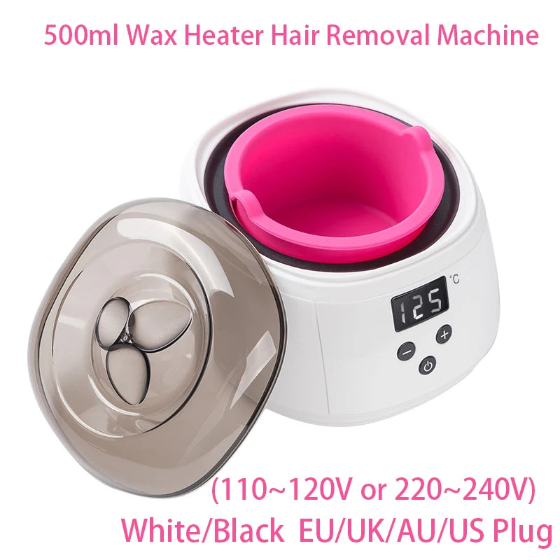 500ml LCD Display Smart Silicone Liner Hand and Foot , Wax Heater for Hair Removal,Wax Heating And Wax Therapy Machine
