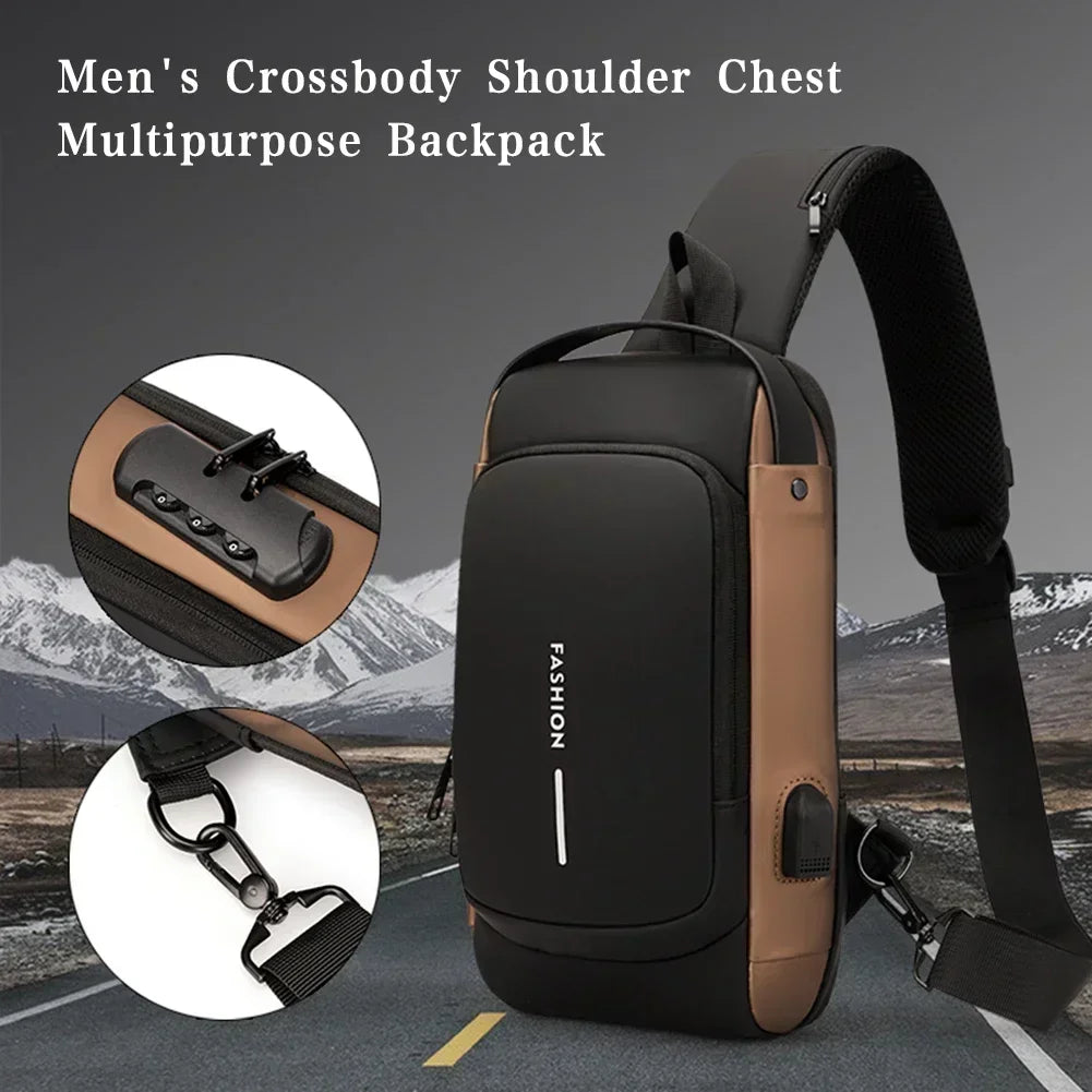 Multifunction Designer Anti-theft USB Shoulder Bag Crossbody...
