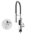 Aquecedor Elétrico de Água 220V Torneira de Cozinha Aquecimento Instantâneo Sem Tanque Misturador de Água Quente com Fluxo Display Digital para Instalação Abaixo da Pia
