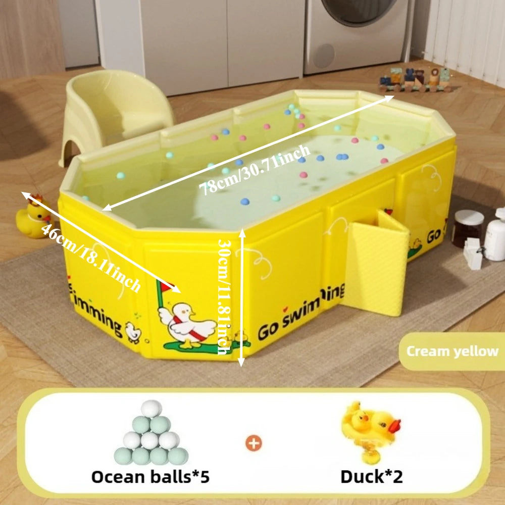 Large Foldable Full-Body Bathtub