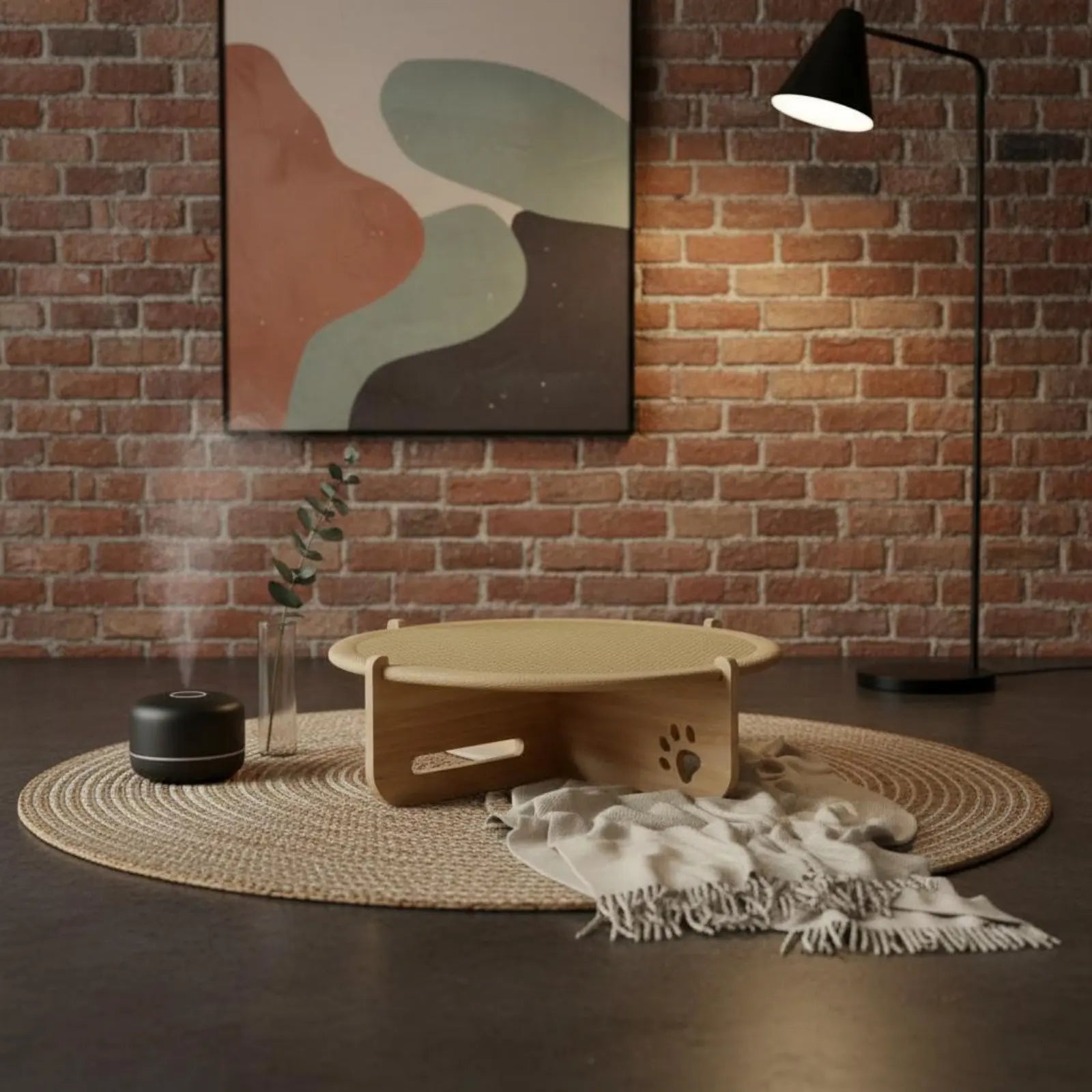 Feline Scratcher Bed Two-in-Single Use Feline Hammock Bed Small Dog Sleeping Mat Breathable Cooling for Cats, Summer