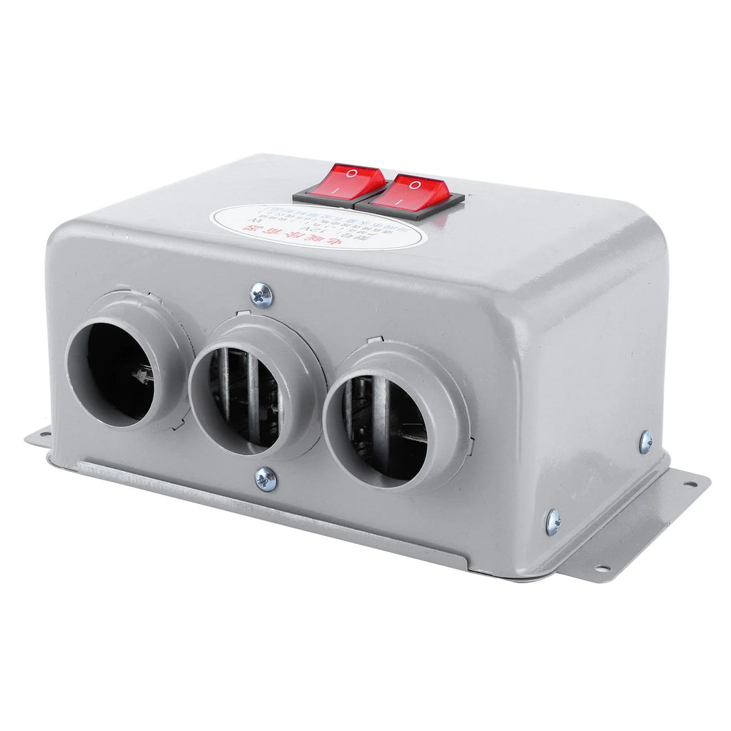 12V Car Heater Auto Warming Car Heater Compact Car Heater 3 Hole 400W‑600W Winter Fast Heating Warmer Frost Removing Low Noise
