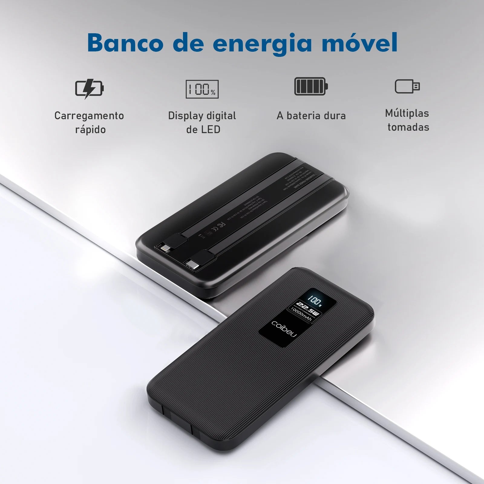 Power Bank 10000mAh Portable Battery 23W