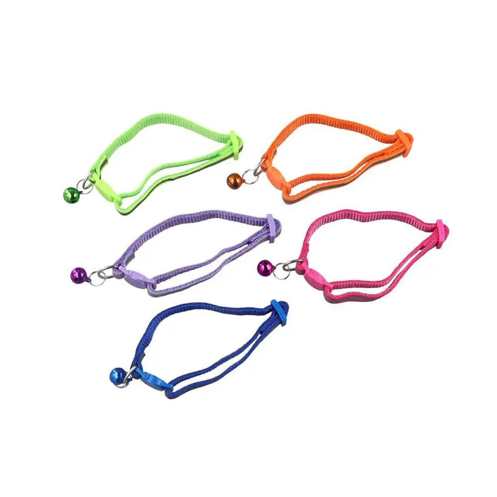 Coleira para Gatos com Sino Ajustável e Fivela de Nylon com Padrão de Cabeça de Gato, Acessório para Decoração de Pescoço de Gato, Acessório para Animais de Estimação