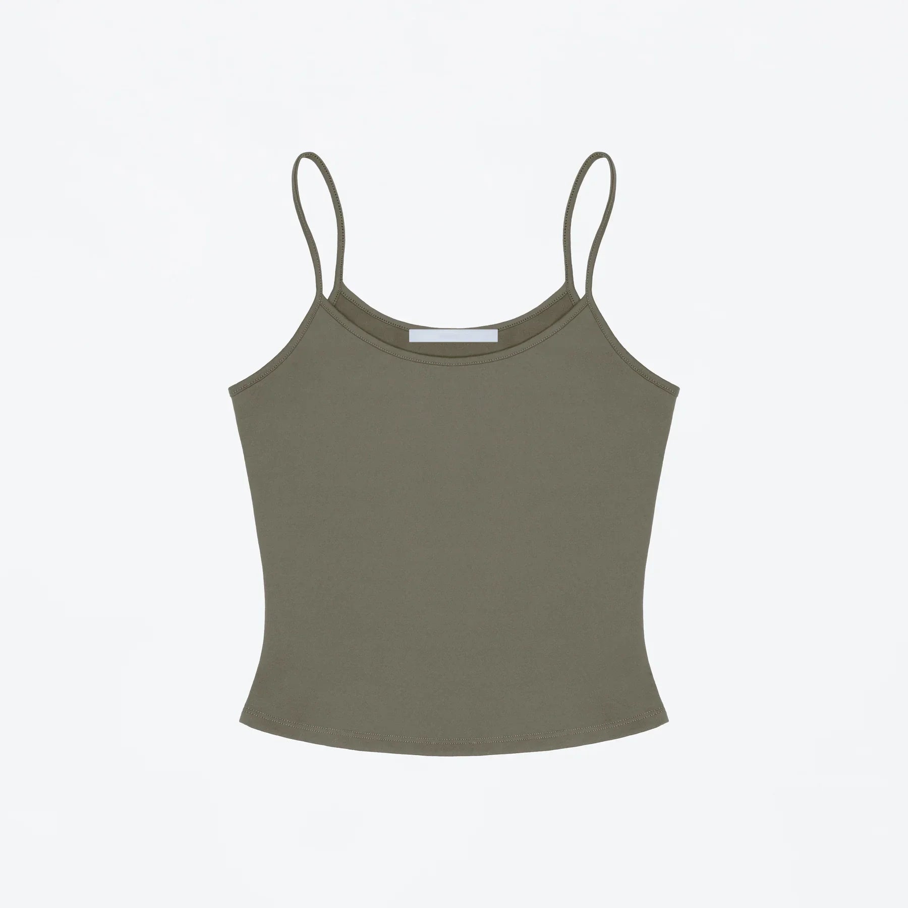 Regata Feminina Slim Fit Lisa Básica Versátil Emagrecedora Sem Mangas Multicor Básica Versátil para o Dia a Dia - verde XXS
