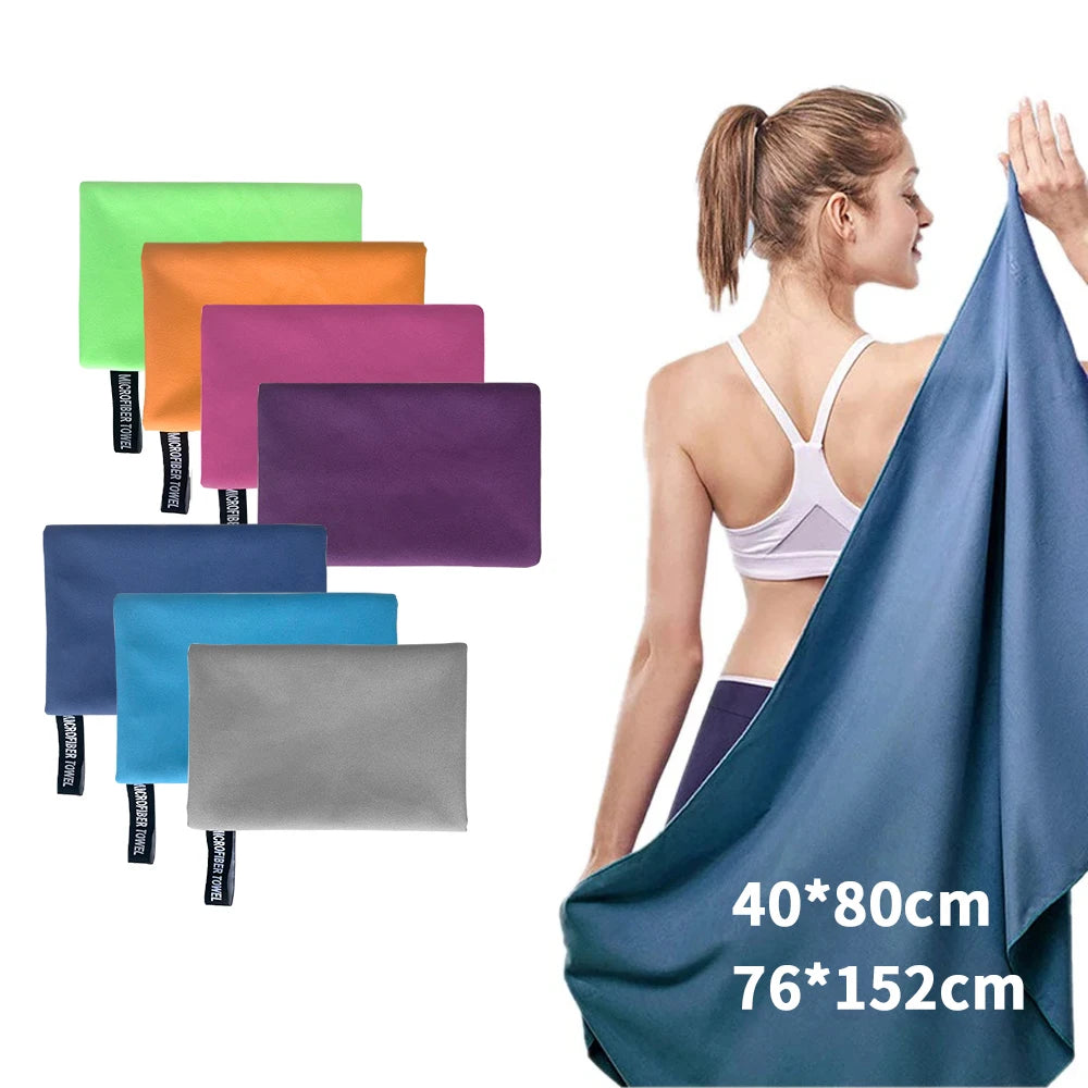 Toalha Esportiva Compacta — Secagem Rápida para Academia e Outdoor