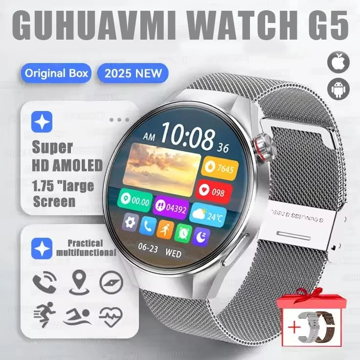 Watch G5 Plus Smart Watch 1.75 AMOLED GPS Heart Rate Bluetooth