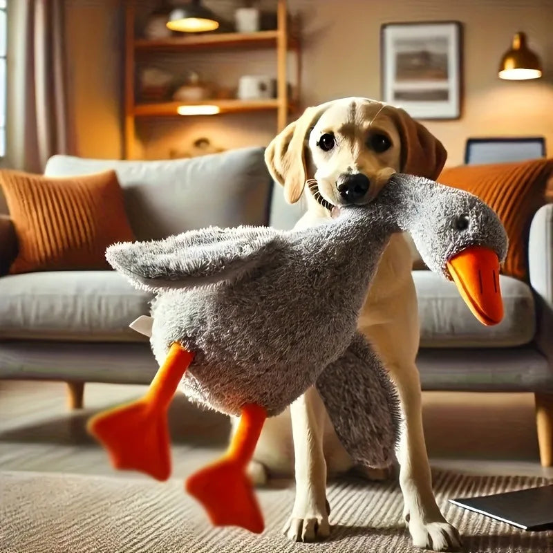 Brinquedo de Pelúcia Pato Macio e Colorido de 50cm para Gatos e Cães, Companheiro Relaxante para Animais de Estimação, Alivia a Ansiedade, Amigo do Cão, Libera Energia, Presente para Animais de Estimação