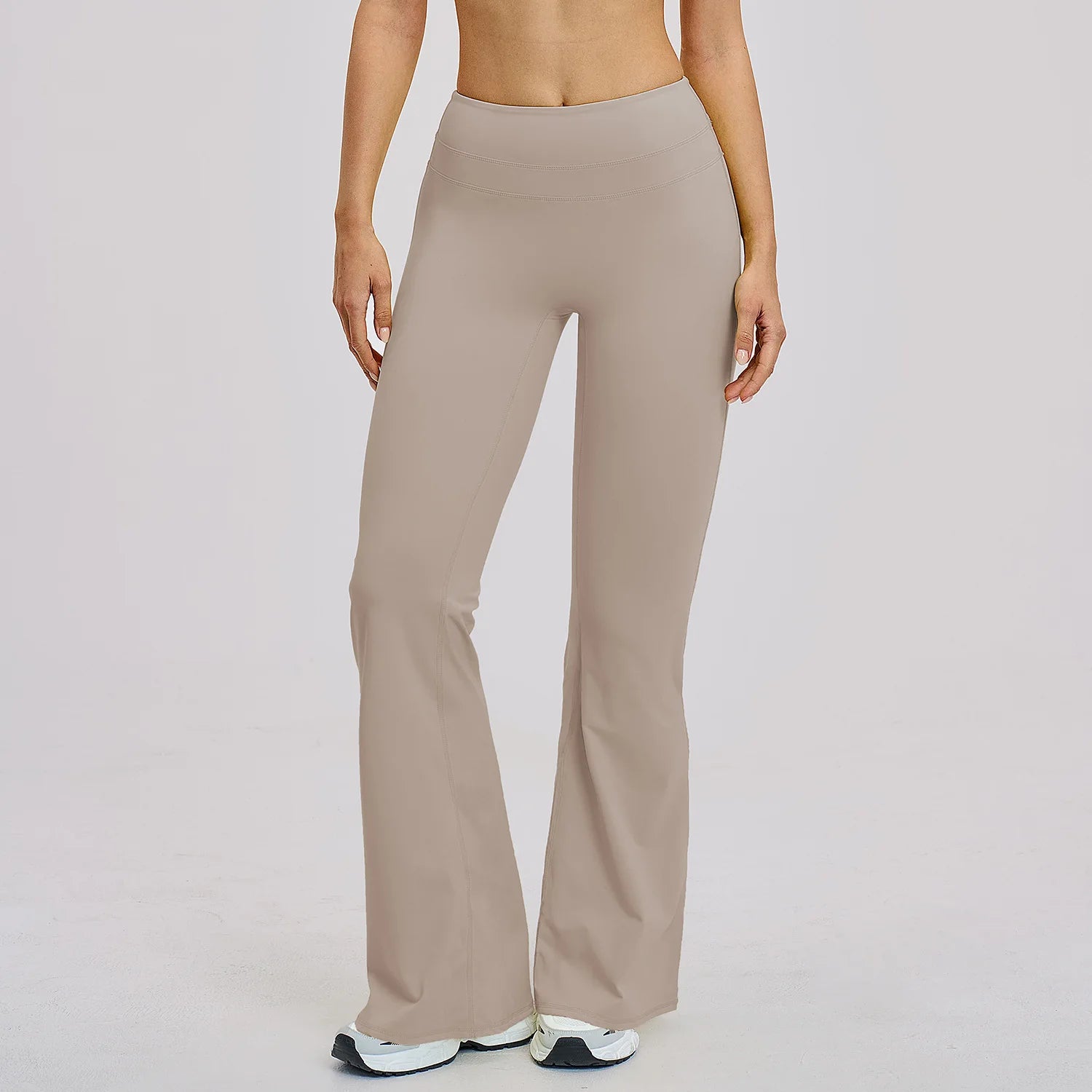 Wide-leg Pants Women's High Waist Yoga Leggings High Stretchy Butt Lifting Breathable Sports Pants for Women Gym Flared Leggings