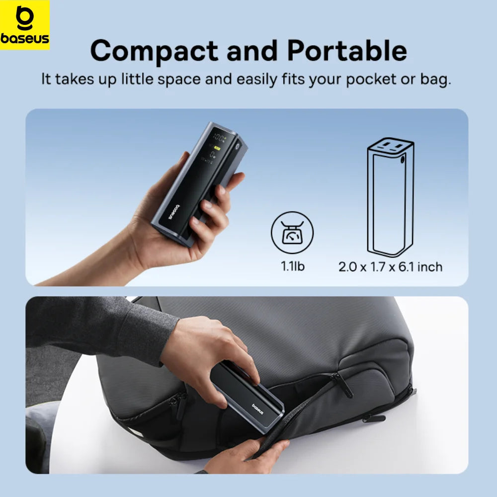 Baseus Power Bank 20800mAh 145W Fast Charging Portable Smart Digital Display