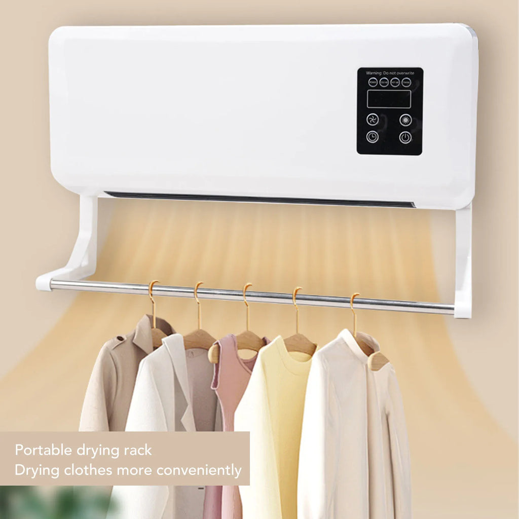Aquecedor Condicionador de Ar Montado na Parede Ajustável Dois Modos Portátil Tela Sensível ao Toque Aquecedor Condicionador de Ar Montado na Parede para Escritório Quarto