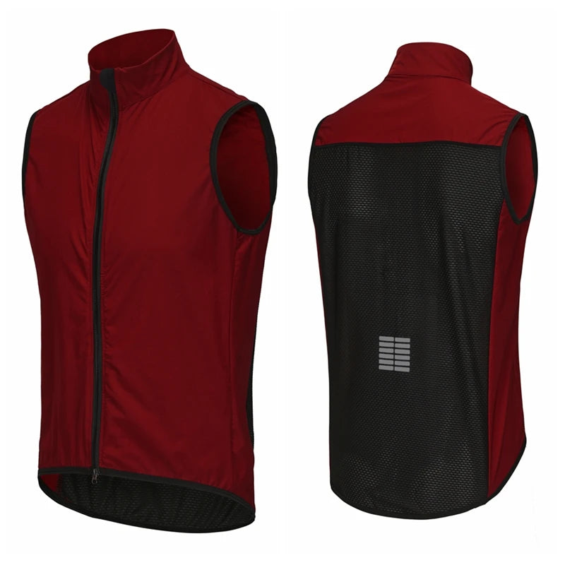 Colete Masculino Rsantce, Corta-Vento, Leve, Ciclismo, Sem Mangas, Jaqueta, Uniforme de Bicicleta Mtb, Roupa de Ciclismo