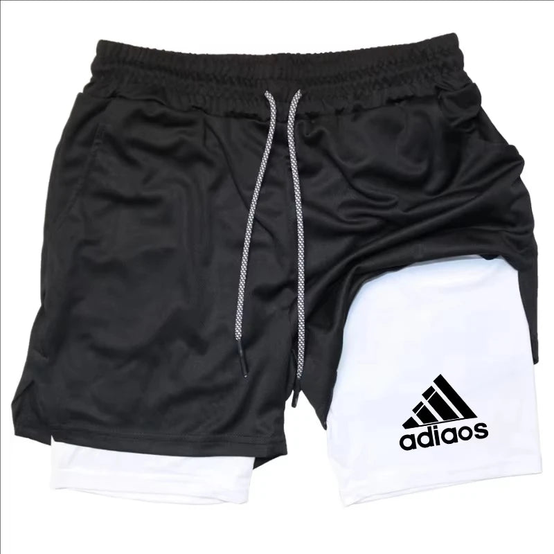 Men's compression shorts running training sports shorts summer gym...