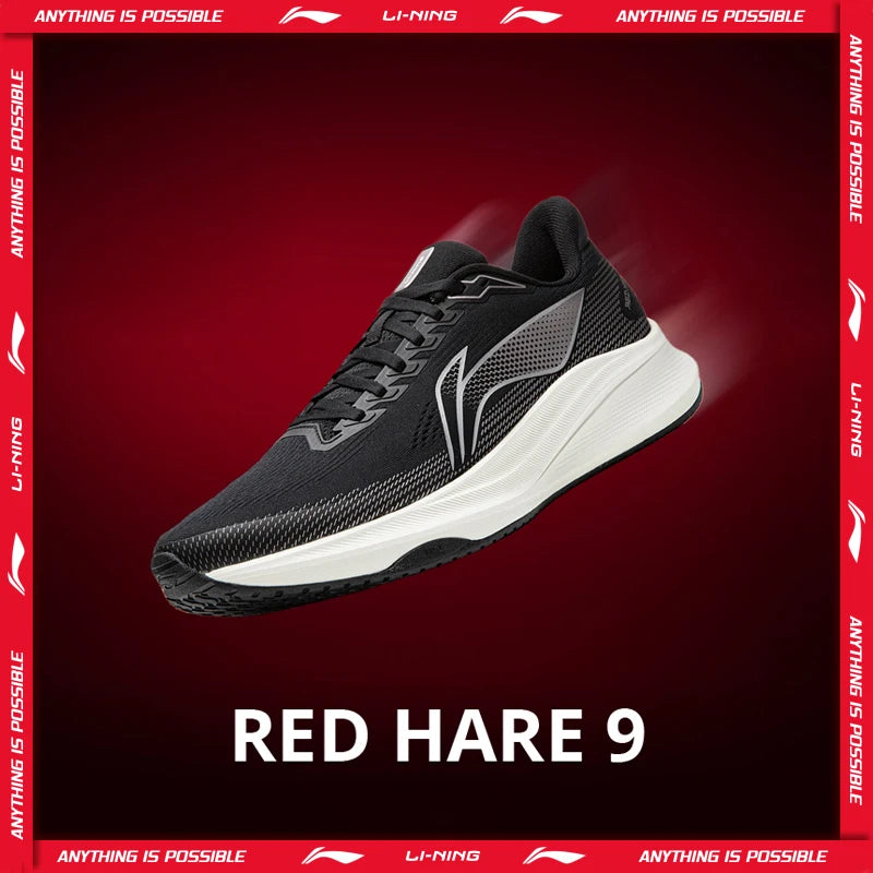 Tênis de Corrida Li-Ning Masculino RED HARE 9 LIGHT FOAM ULTRA Respirável Durável Antiderrapante Tênis de Treino LiNing ARPW003