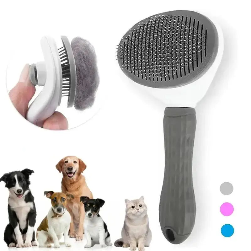Escova para Cães e Gatos Pente Removedor de Pelos Ferramenta de Limpeza para Animais de Estimação Acessórios para Cães