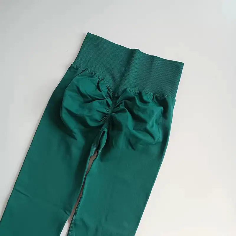 Legging Yoga Feminina Cintura Alta Sem Costura Push Up Legging Esportiva Fitness Corrida Levanta Bumbum Altamente Elástica Legging de Academia