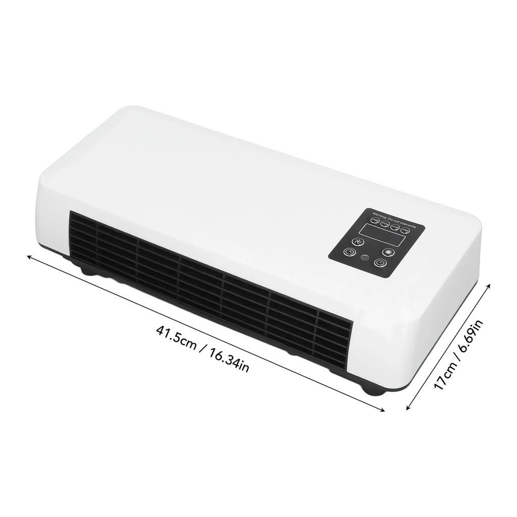 Aquecedor Condicionador de Ar Montado na Parede Ajustável Dois Modos Portátil Tela Sensível ao Toque Aquecedor Condicionador de Ar Montado na Parede para Escritório Quarto