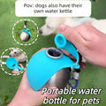 Cachorro água Bottle com removível Silicone Bowl,285ml Aço...
