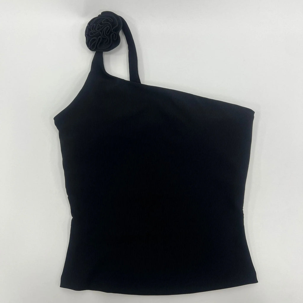 Sutiã Esportivo Feminino para Academia Roupas de Yoga Regata de Um Ombro Só Top Fitness Feminino Justo para Treino Corrida Esportes