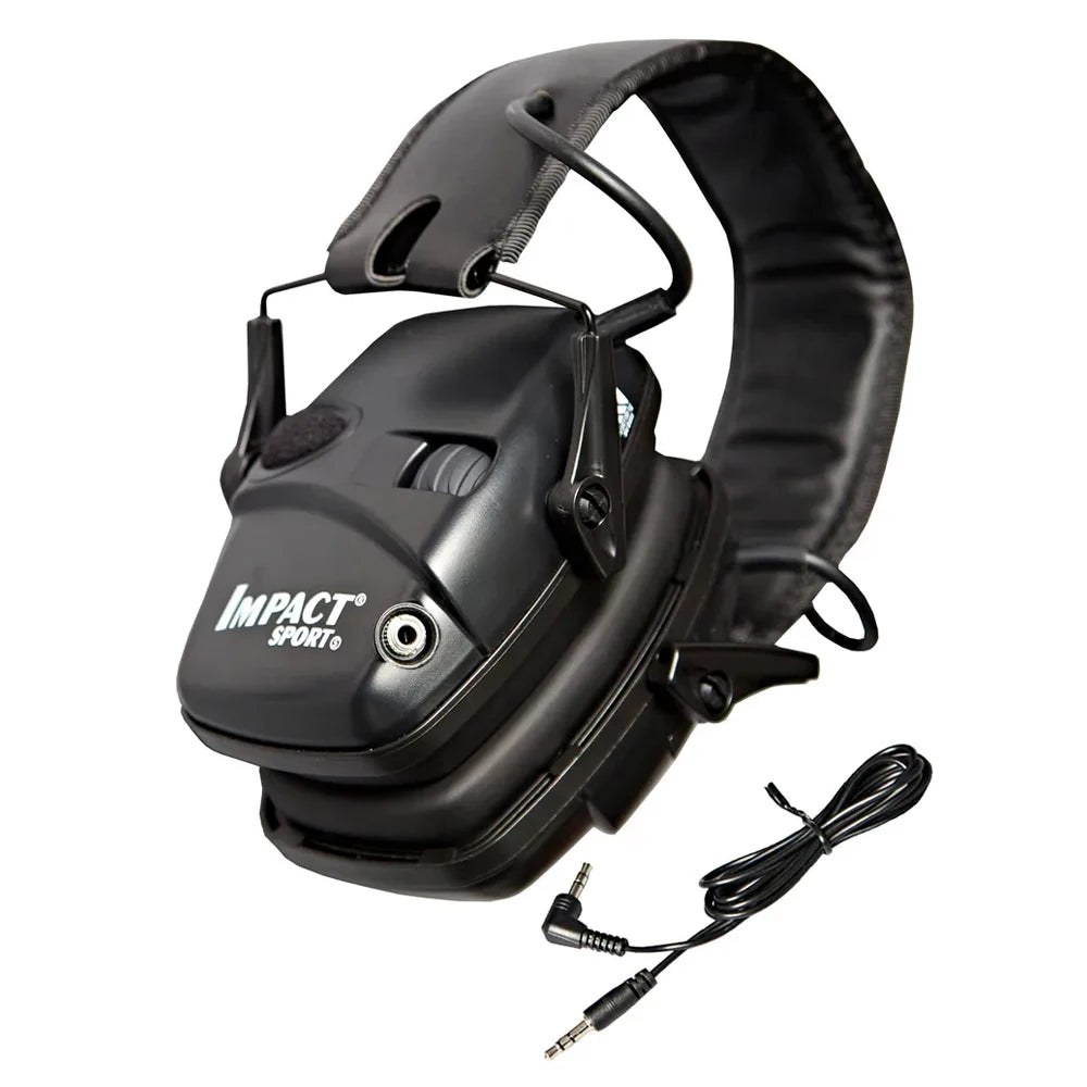 Novo Headset Eletrônico de Tiro para Proteção Auditiva, Fones de Ouvido com Redução de Ruído, Protetor Auricular Tático Ativo para Caça