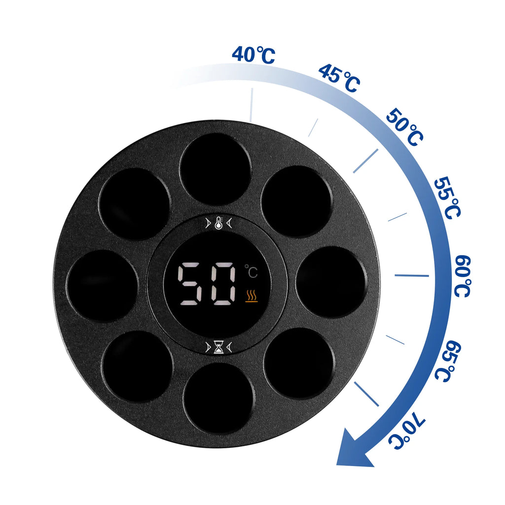 Aquecedor de Resina Odontológica Avançado 40-70°C com Controle de Temperatura de 7 Níveis e Desligamento Automático para Operação Segura