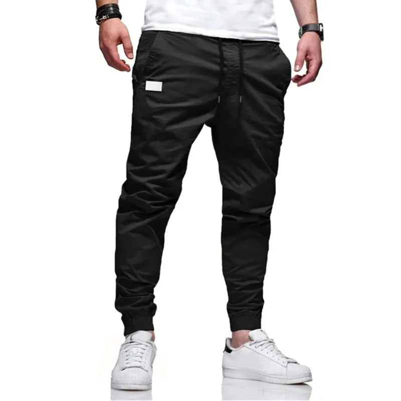 Novas Calças Masculinas Esportivas Casuais Moletom Jogger Cargo Masculina Harem Calça Lápis Calça de Moletom Multi-bolso