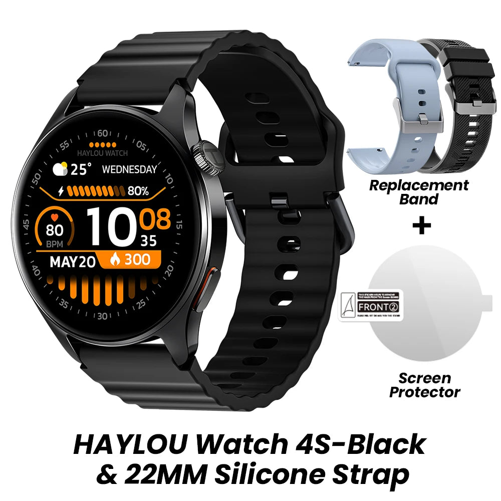 HAYLOU Watch 4S GPS AMOLED 1.43 5 Satellite 120+ Sports