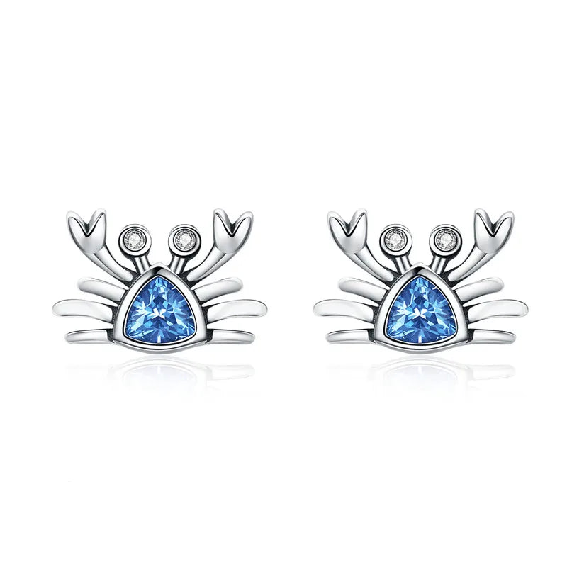 WOSTU Hot Sale 925 Prata Esterlina Tartaruga Marinha Tartaruga Requintados Brincos de Prata para Mulheres Moda Coreana Joias de Casamento CTE406