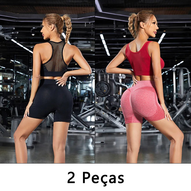 2 unidades, Shorts Esportivo Feminino, Shorts De Academia, Calça De Yoga Feminina Com Controle De Barriga E Bumbum