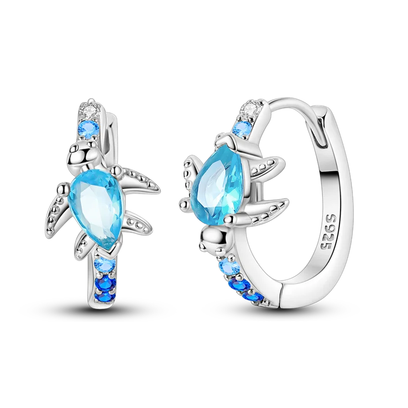 Orstarry 925 Sterling Silver Crystal Circular Eardrops Drop Earrings Women Earrings Charm Fashion Versatile Party Jewelry Gifts