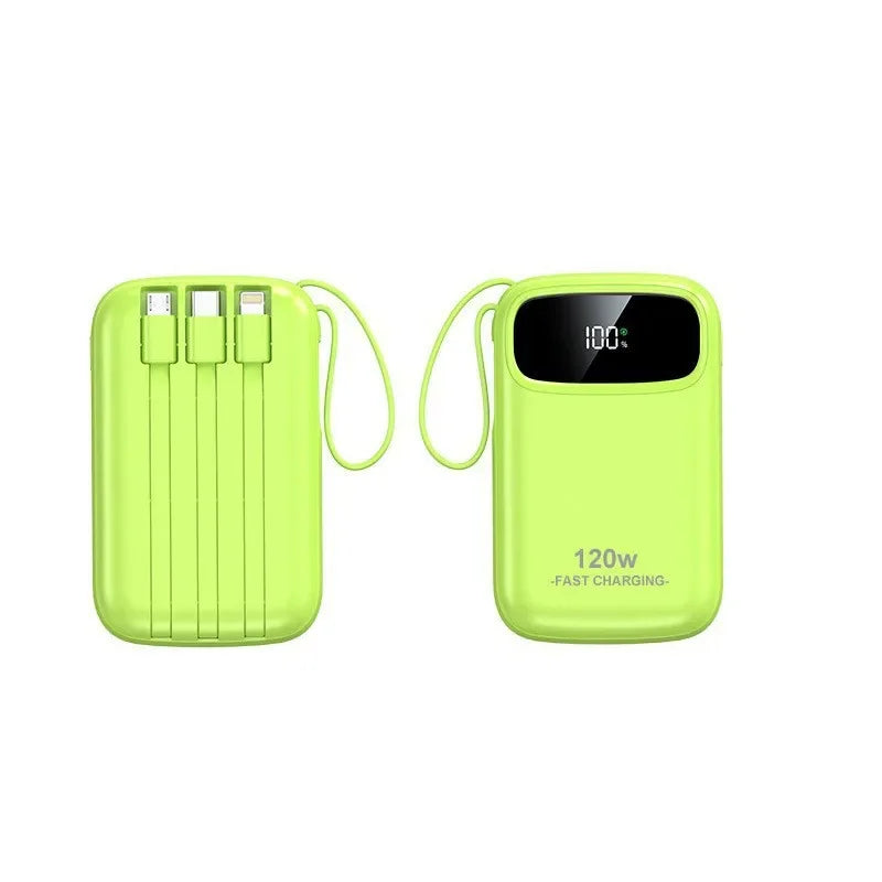Power Bank 20000mAh 120W Super Fast Charging Large Capacity Cable