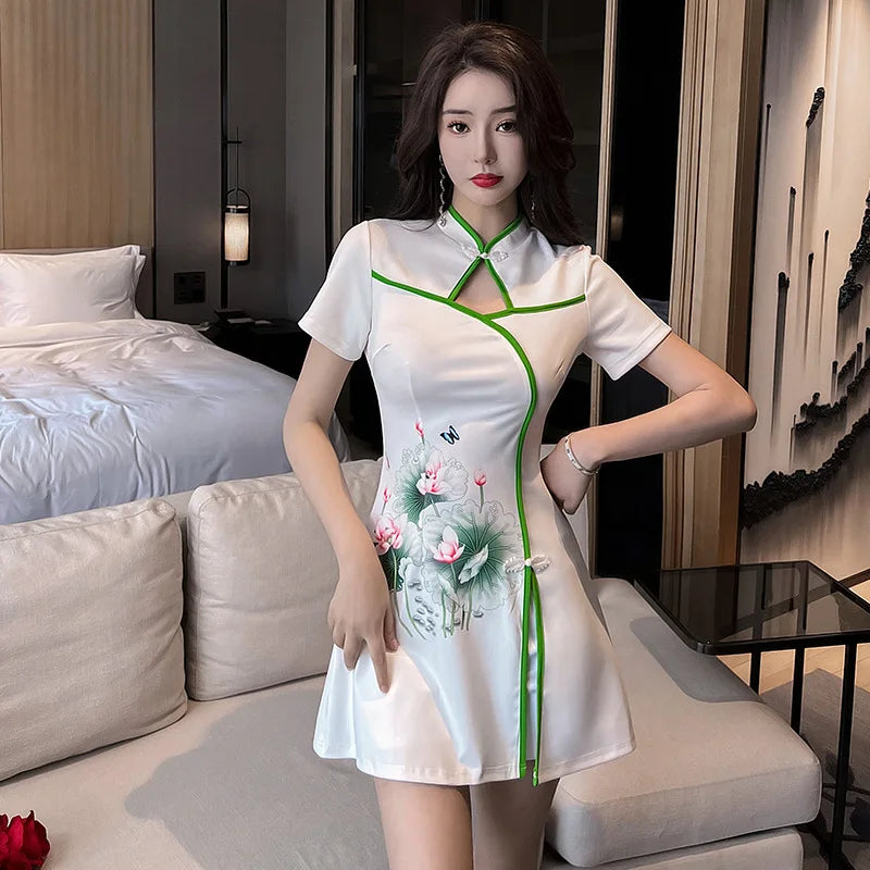 Woman Work Clothes Shirt Short Skirt Suit Hotel Waiter Beauty Salon Spa Massage Nail Cafe Foot Bath Technician Overalls Uniform