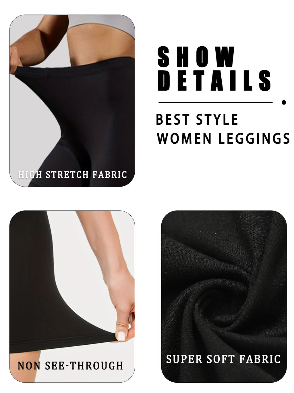 Women's Super Soft Leggings High Elasticity Workout Yoga Running Athletic Push Up Gym Long Fitness Leggings