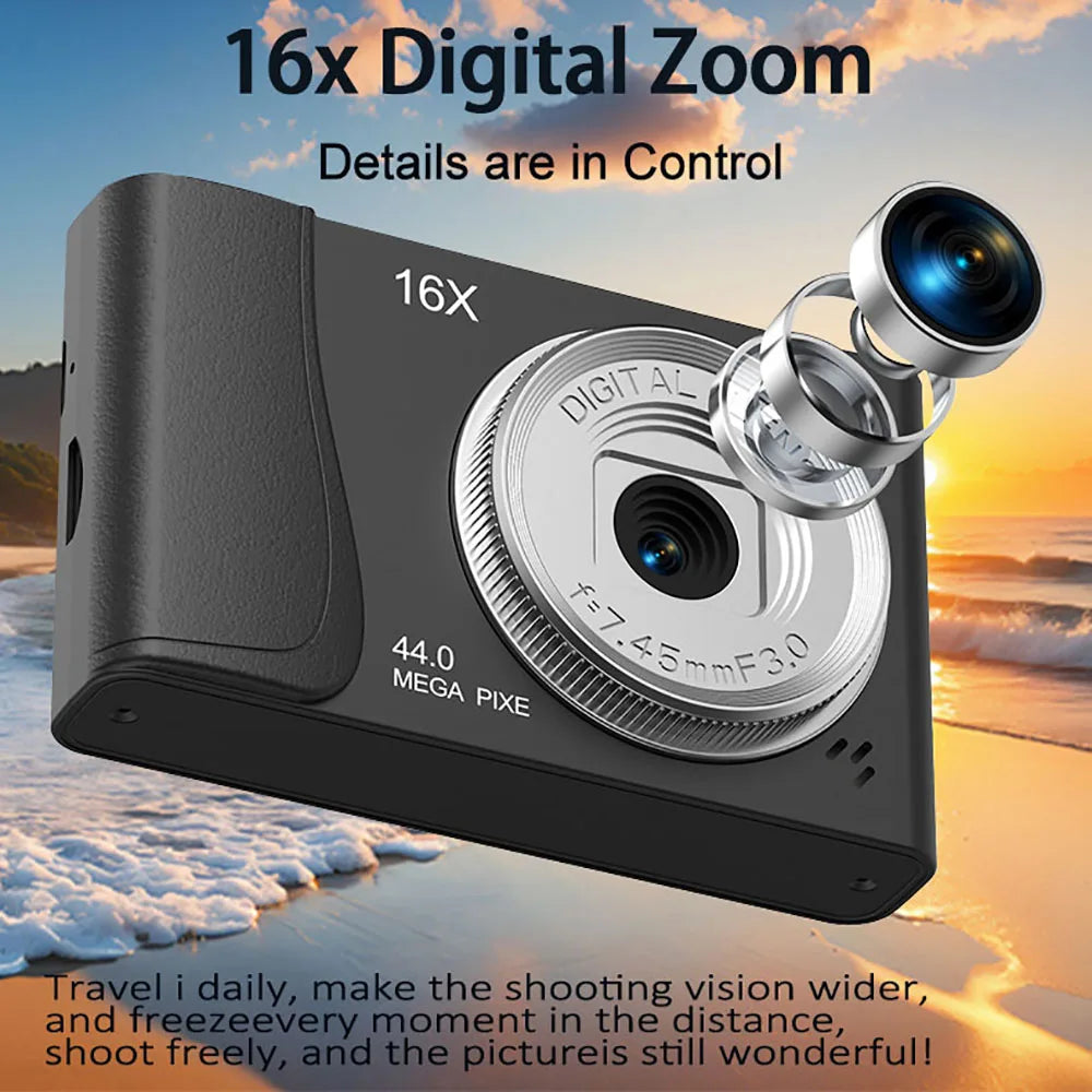 Retro CCD 24 - Million Pixels - Camcorder 4K Digital